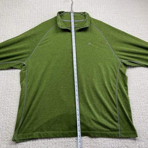 Cloudveil 1/4 Zip Pullover Mens 2XL Forest Green Long Sleeve Base layer Ski/Hike - Picture 8 of 13